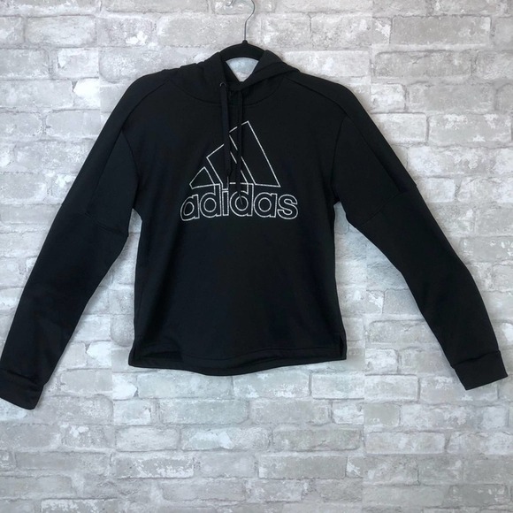 Adidas Black Team Issue BOS Pullover Hoodie Size S - Picture 5 of 8